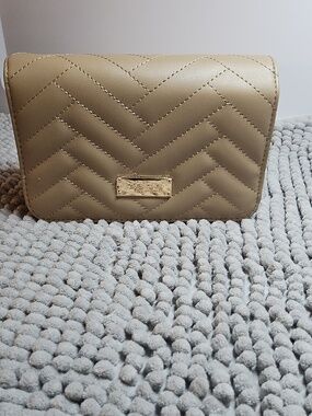 NWT bebe Taupe Sophia Small Crossbody Bag